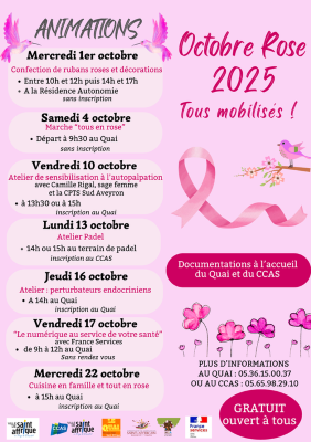 Octobre Rose 2025 - Tous mobilisés