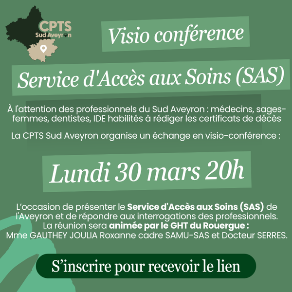 Visio conférence Service d'Accès aux soins