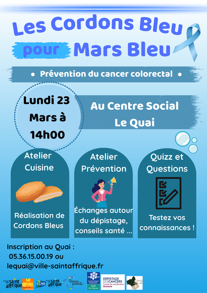 Les cordons bleus pour Mars Bleu
