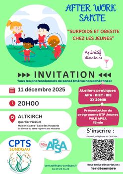 After Work Santé N° 4 - Surpoids et obésité chez les jeunes