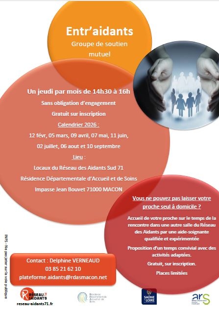🫴 Entr'Aidants - Réseau des aidants Sud 71
