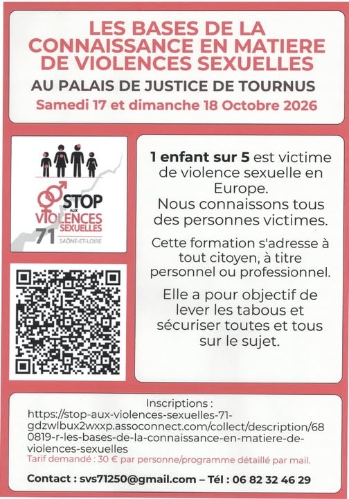 Formation : Les bases de la connaissance en matière de violences sexuelles